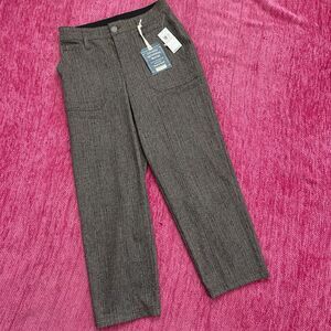 Democracy Ab Solution Skyrise Ponte Patched Pants Peanut Butter Black Size 10